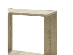 Estantería de esquina 3 niveles madera roble Sonoma 50x50x102cm