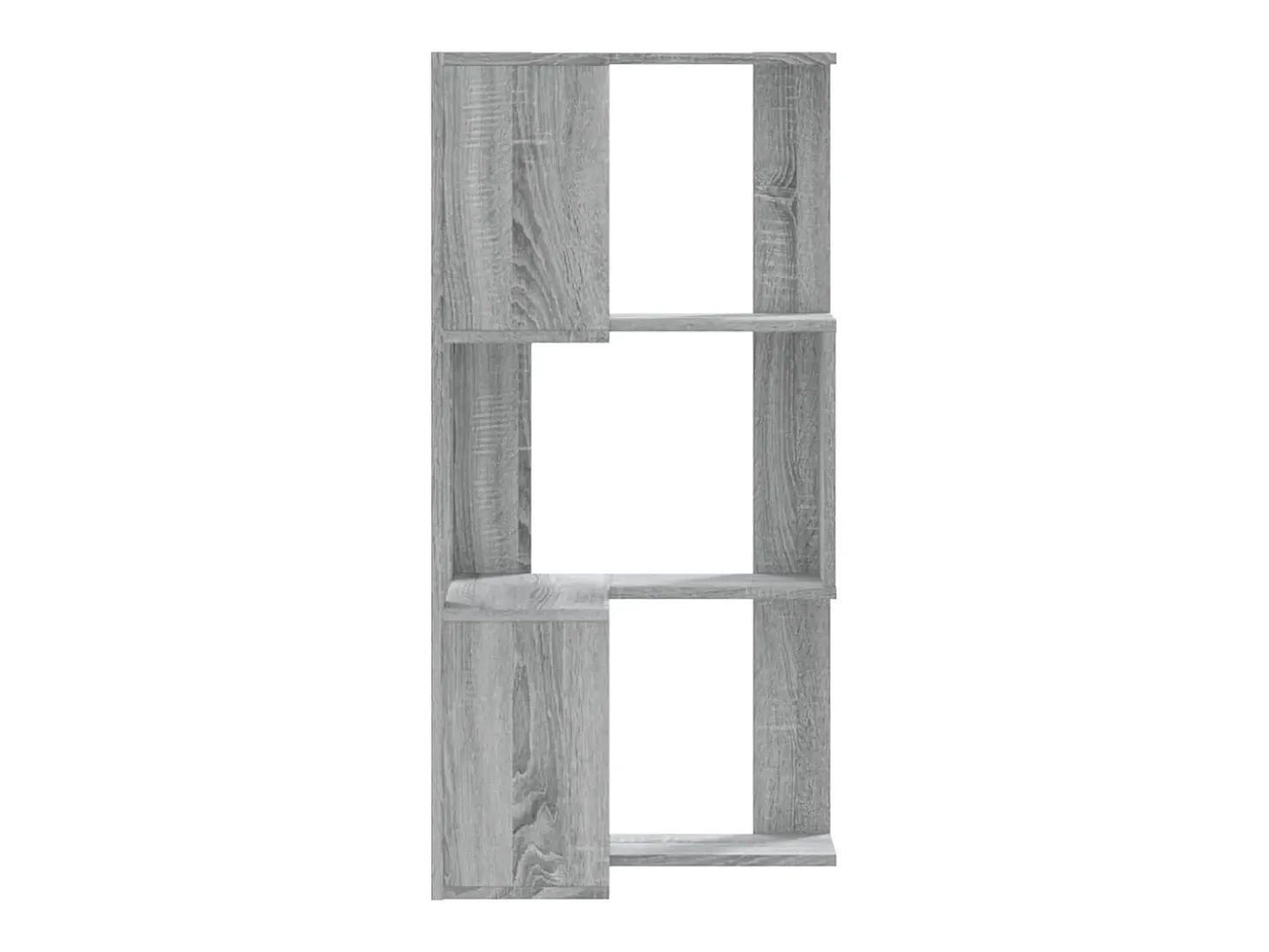 Estantería de esquina 3 niveles madera gris Sonoma 50x50x102 cm