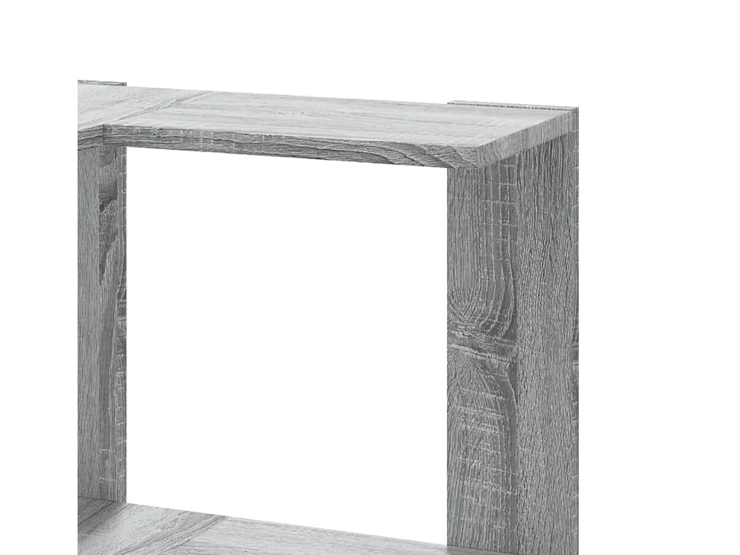 Estantería de esquina 3 niveles madera gris Sonoma 50x50x102 cm