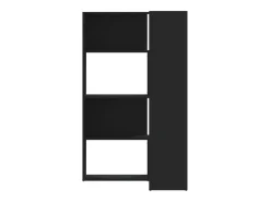 Estantería de esquina 4 niveles madera blanco 85x85x140 cm