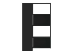 Estantería de esquina 4 niveles madera blanco 85x85x140 cm