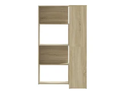 Estantería de esquina 4 niveles madera roble Sonoma 85x85x140cm