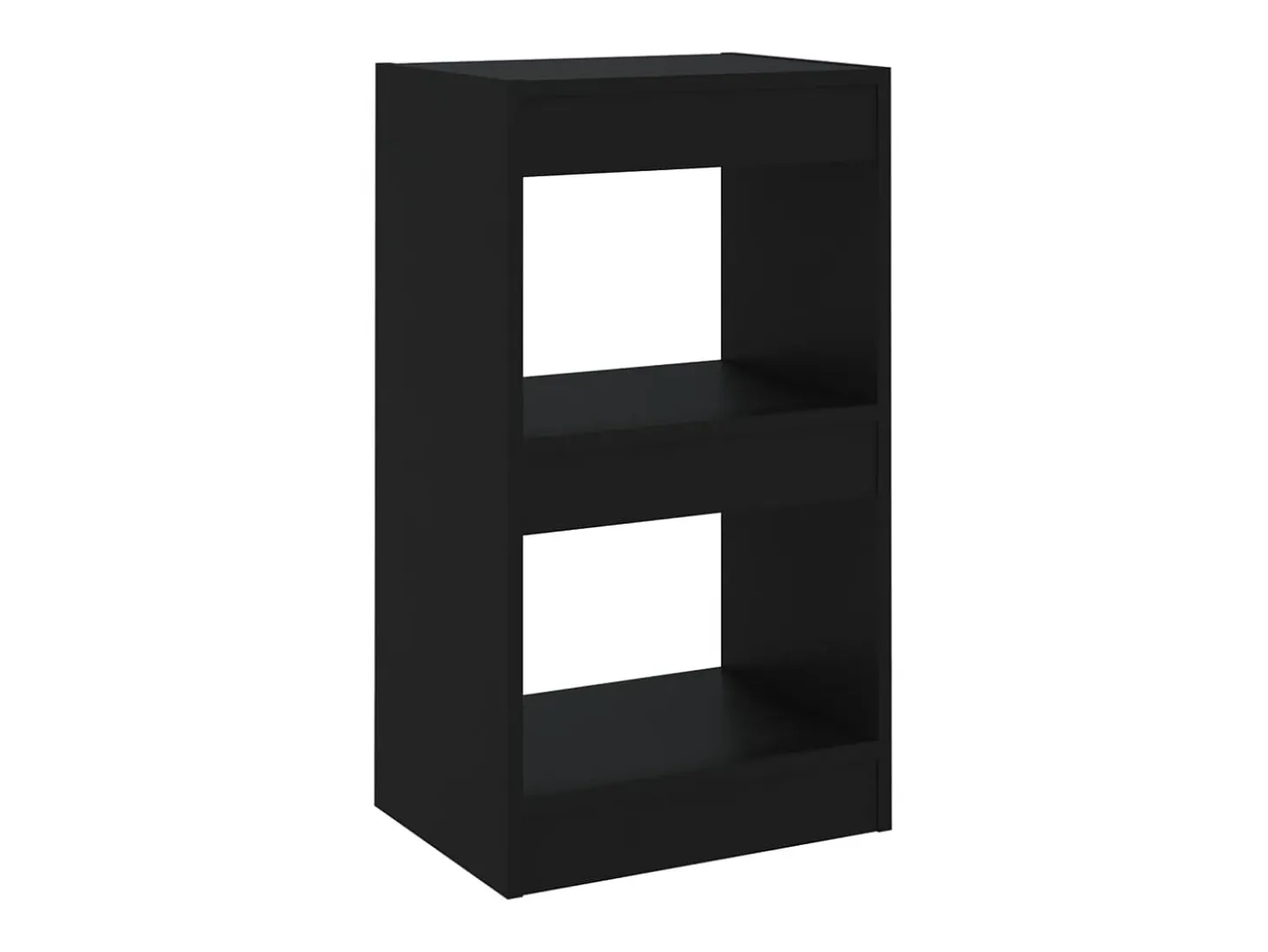 Estantería de libros/divisor de espacios negro 40x30x72 cm