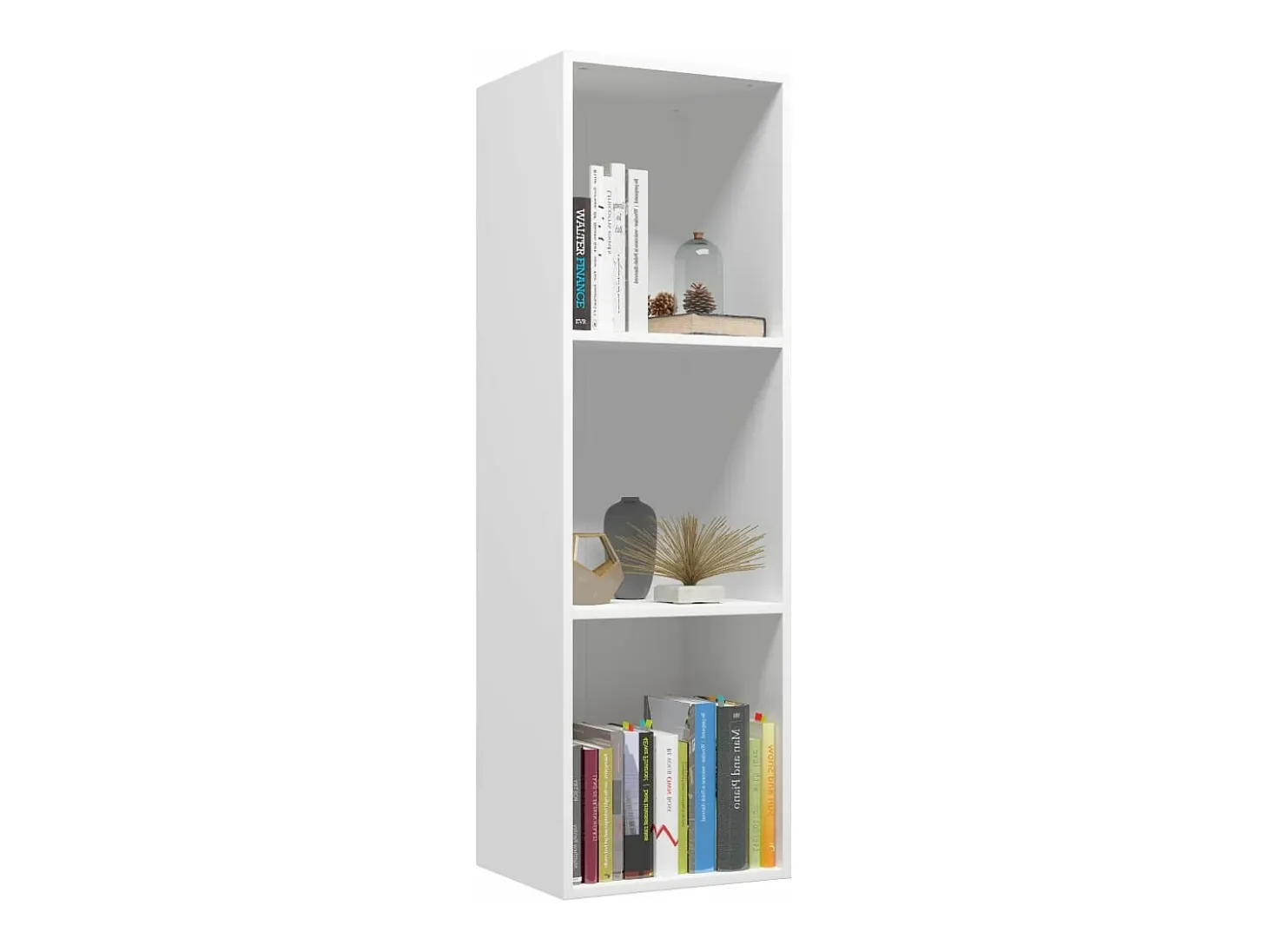 Estantería de libros/mueble TV madera contrachapada 36x30x114cm