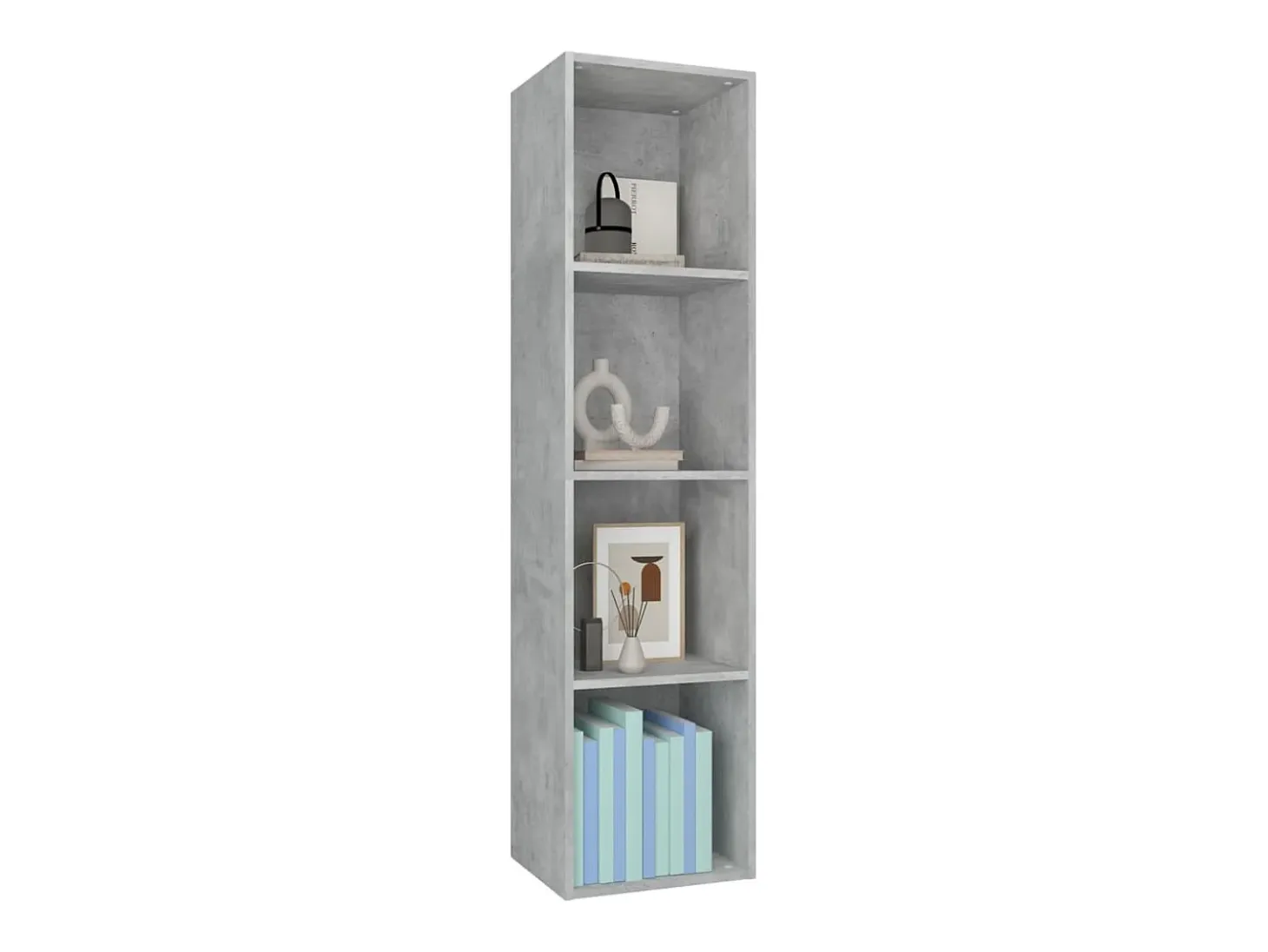 Estantería de libros/mueble TV madera contrachapada 36x30x143cm