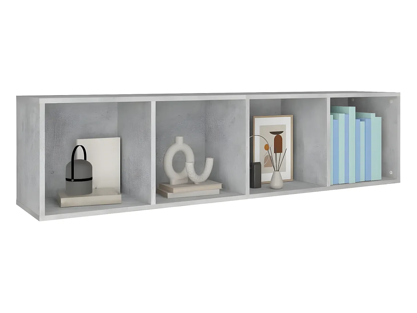 Estantería de libros/mueble TV madera contrachapada 36x30x143cm