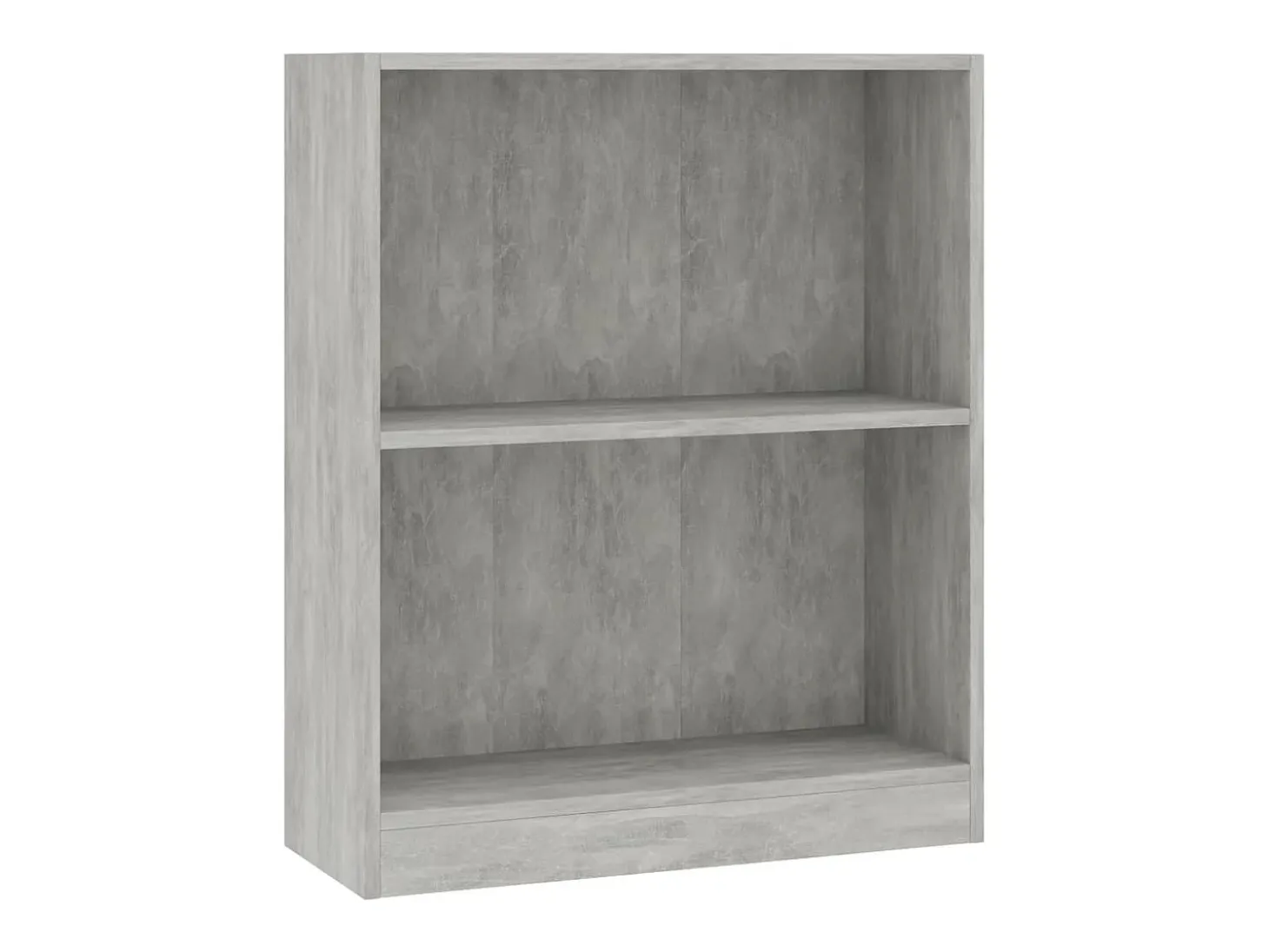 Estantería de madera contrachapada gris hormigón 60x24x74,5 cm