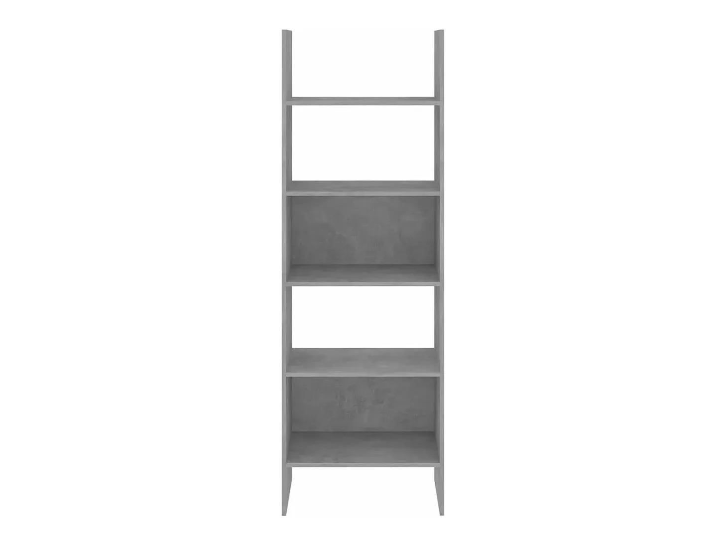 Estantería de madera contrachapada gris hormigón 60x35x180 cm