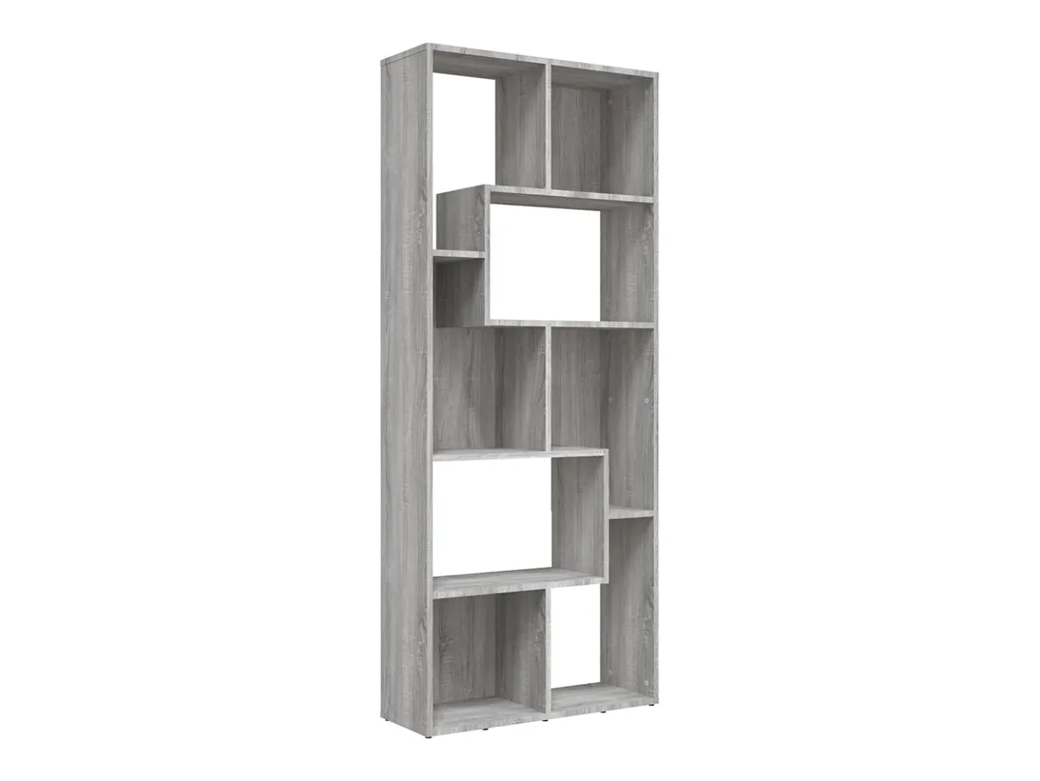 Estantería de madera contrachapada gris Sonoma 67x24x161 cm