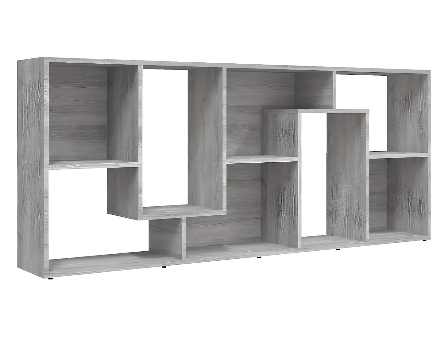 Estantería de madera contrachapada gris Sonoma 67x24x161 cm
