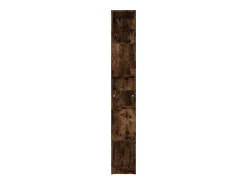 Estantería de madera contrachapada roble ahumado 45x24x160 cm
