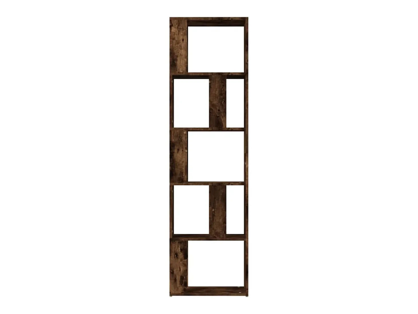 Estantería de madera contrachapada roble ahumado 45x24x160 cm