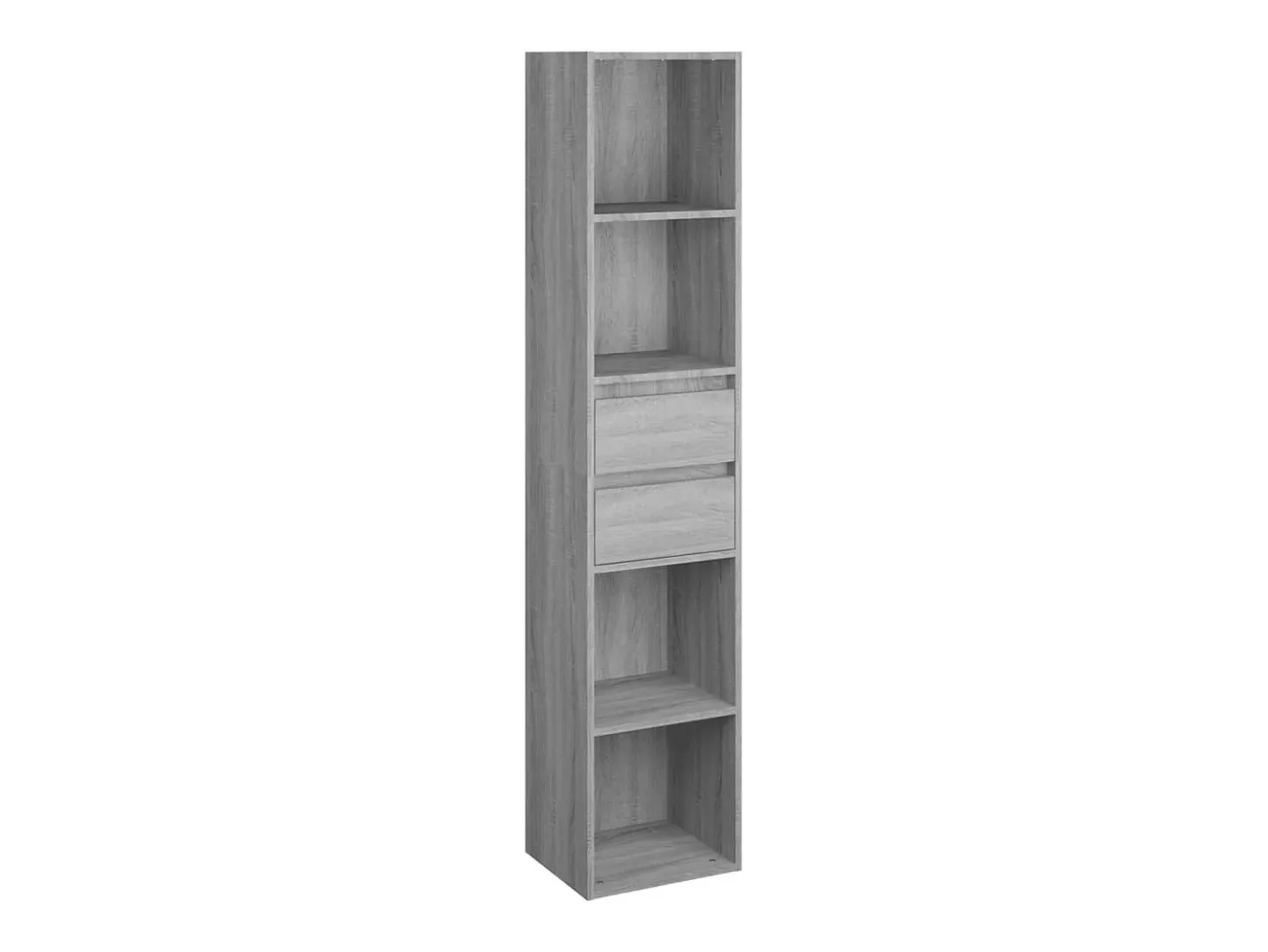 Estantería de madera contrachapada gris Sonoma 36x30x171 cm