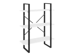 Estantería de madera contrachapada blanco 80x30x105 cm