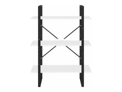 Estantería de madera contrachapada blanco 80x30x105 cm
