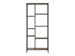 Estantería de madera contrachapada y acero 80x30x180 cm