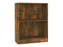 Estantería de madera contrachapada roble ahumado 60x24x74,5 cm