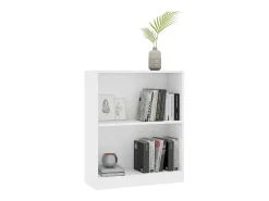 Estantería de madera contrachapada blanco 60x24x74,5 cm