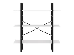 Estantería de madera contrachapada blanco 100x30x105 cm