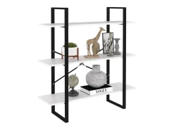 Estantería de madera contrachapada blanco 100x30x105 cm