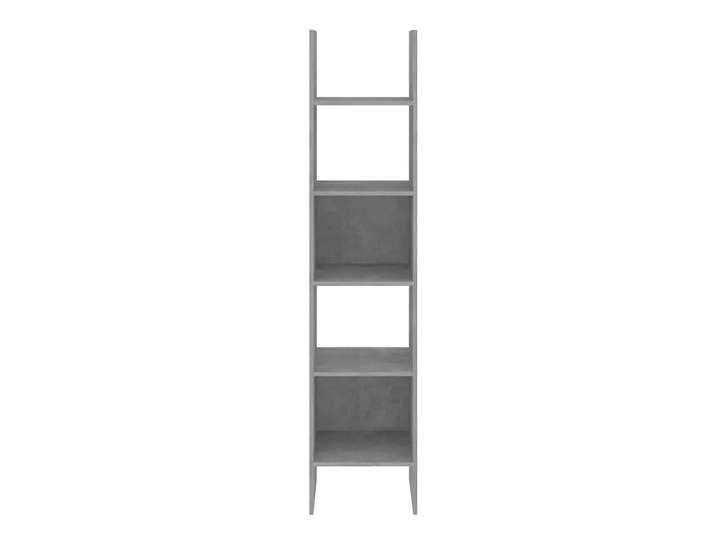 Estantería de madera contrachapada gris hormigón 40x35x180 cm
