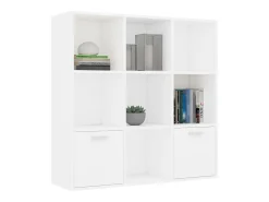 Estantería de madera contrachapada blanco 98x30x98 cm