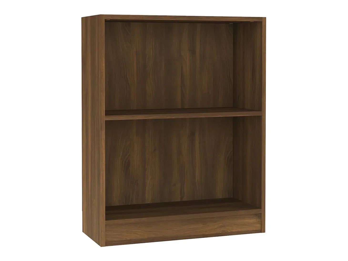 Estantería de madera contrachapada roble marrón 60x24x74,5 cm
