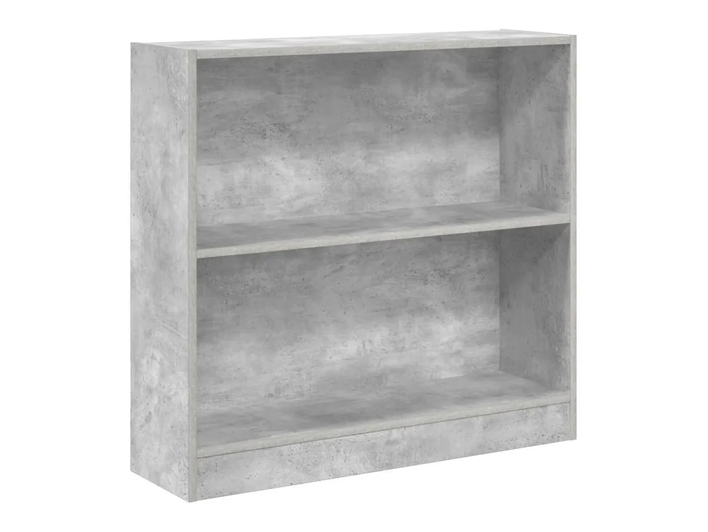 Estantería de madera contrachapada gris hormigón 80x24x75 cm