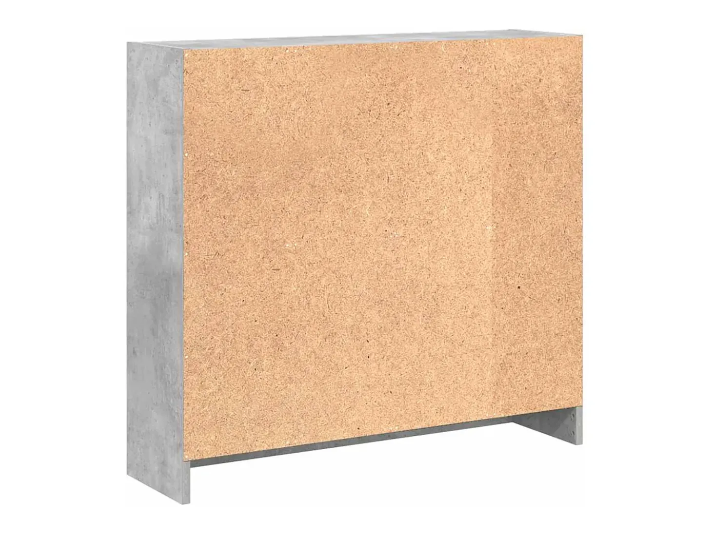 Estantería de madera contrachapada gris hormigón 80x24x75 cm
