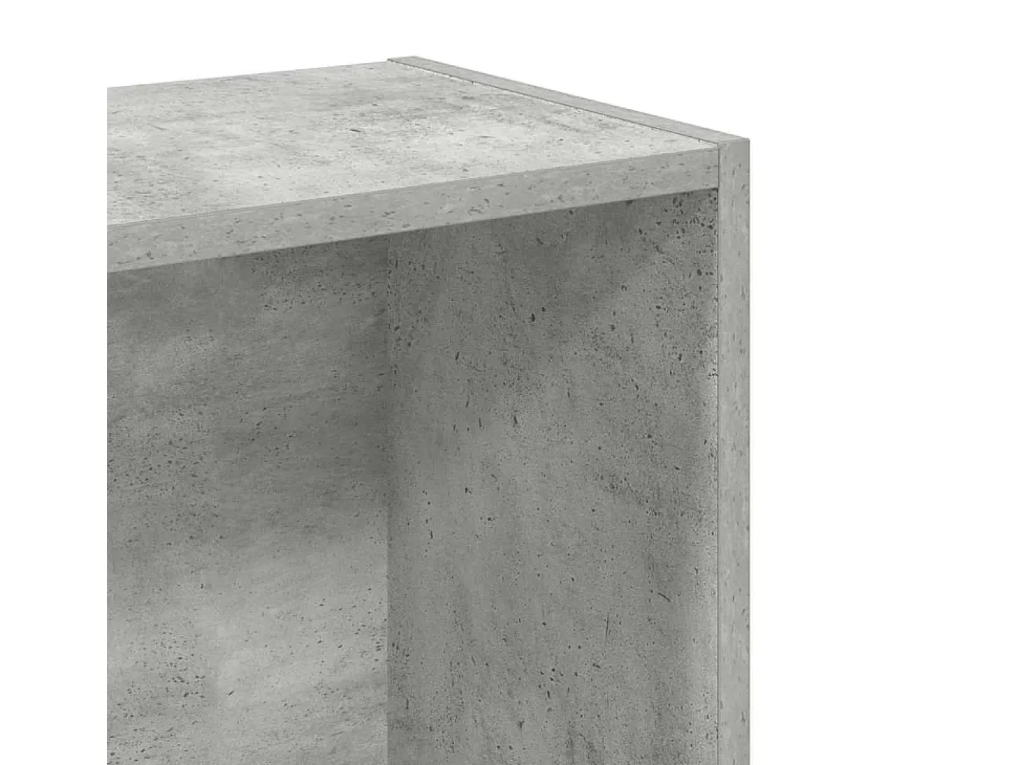 Estantería de madera contrachapada gris hormigón 80x24x75 cm