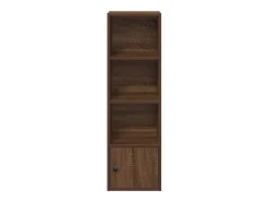 Estantería de madera de ingeniería marrón roble 31x24x102 cm