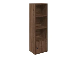 Estantería de madera de ingeniería marrón roble 31x24x102 cm