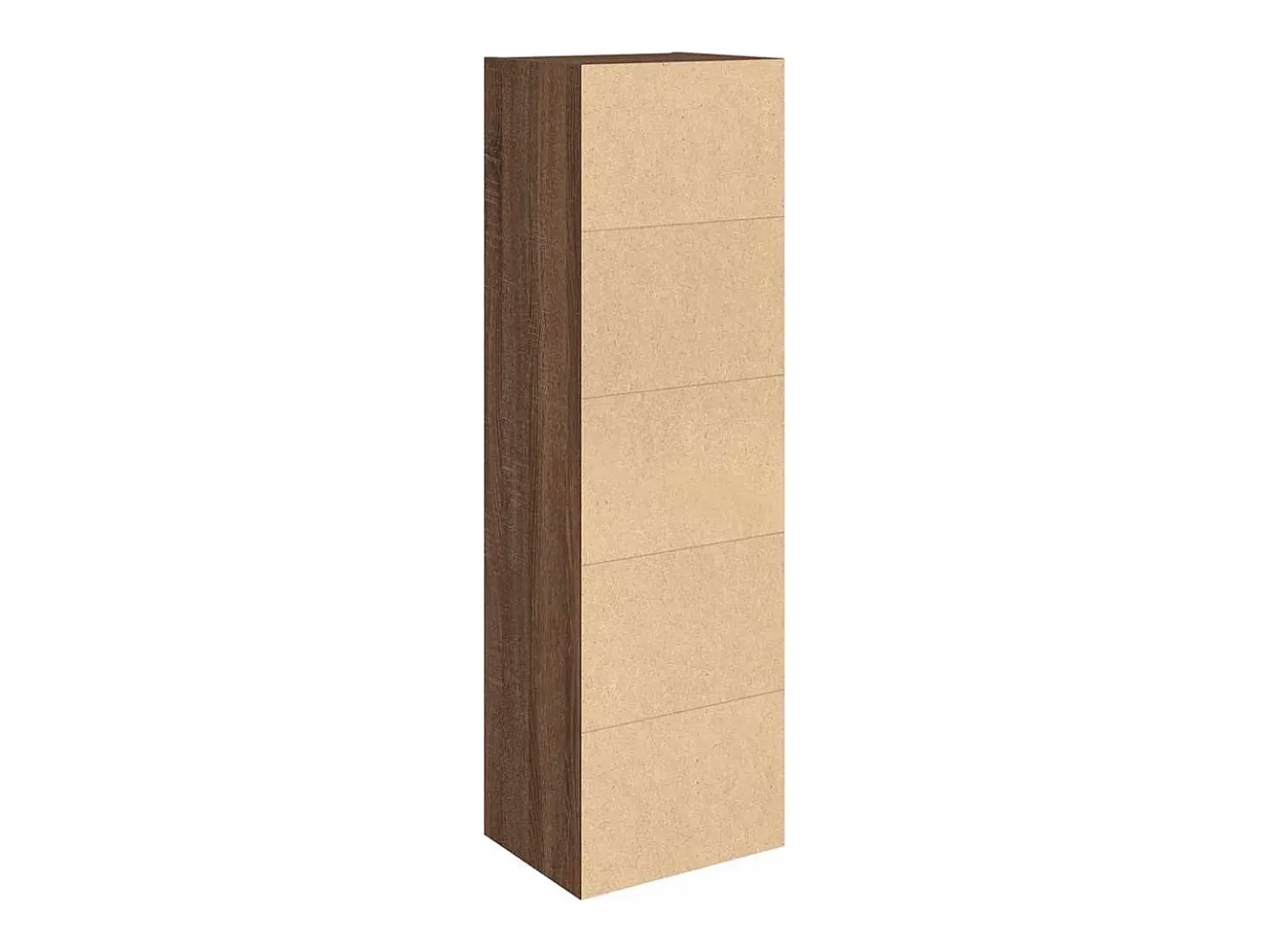 Estantería de madera de ingeniería marrón roble 31x24x102 cm