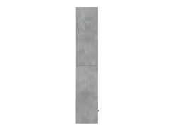 Estantería de madera de ingeniería gris hormigón 40x36x189 cm
