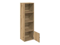 Estantería de madera de ingeniería roble artisan 31x24x102 cm