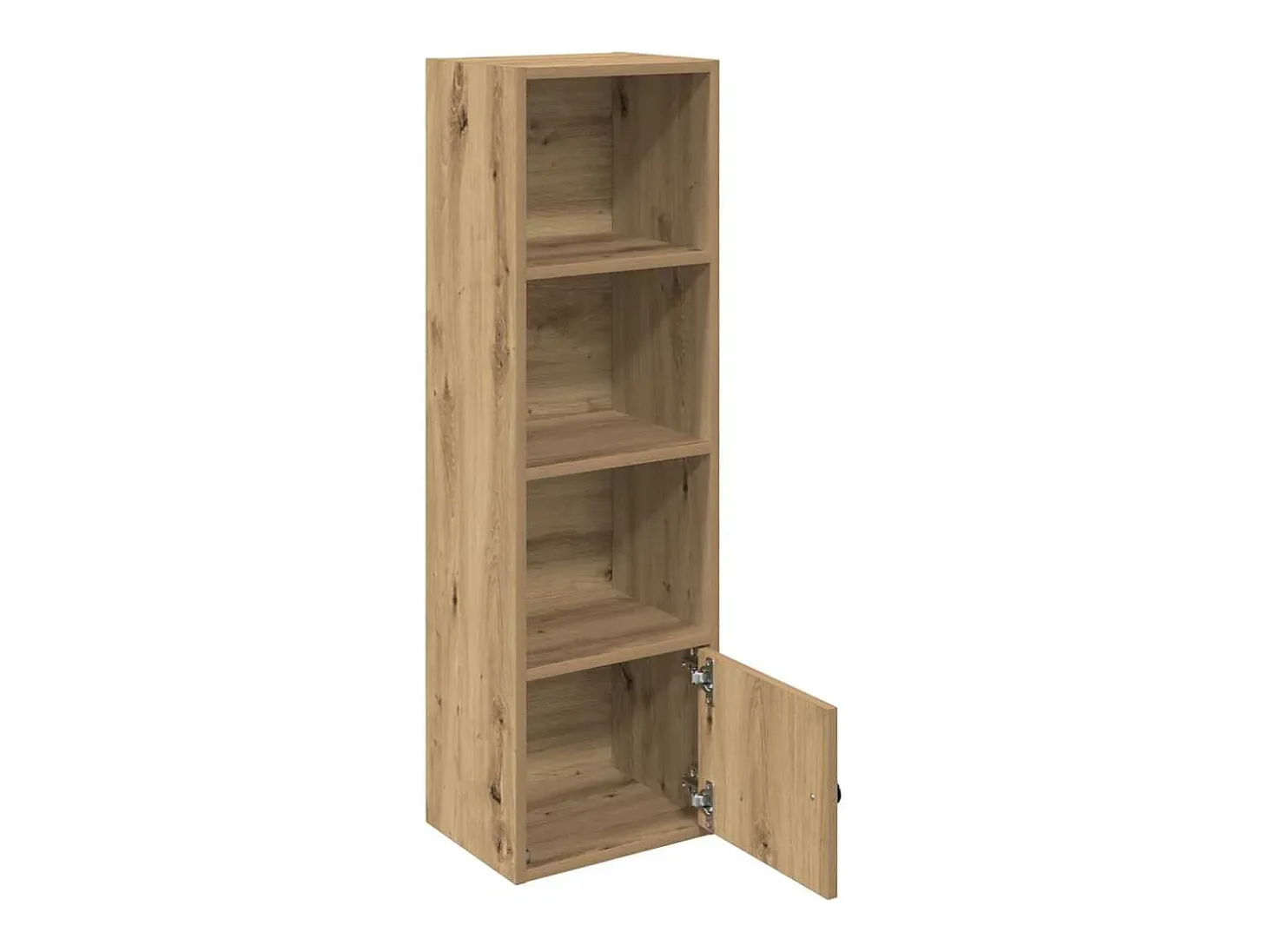 Estantería de madera de ingeniería roble artisan 31x24x102 cm