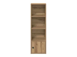 Estantería de madera de ingeniería roble artisan 31x24x102 cm
