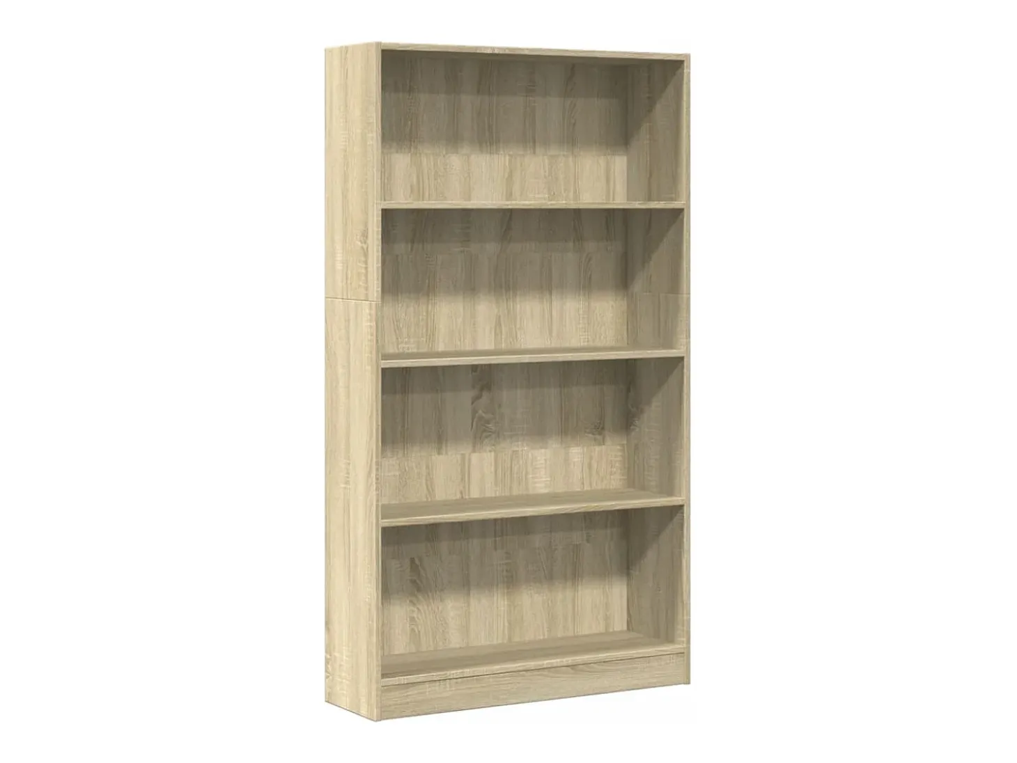 Estantería de madera de ingeniería roble Sonoma 80x24x143 cm