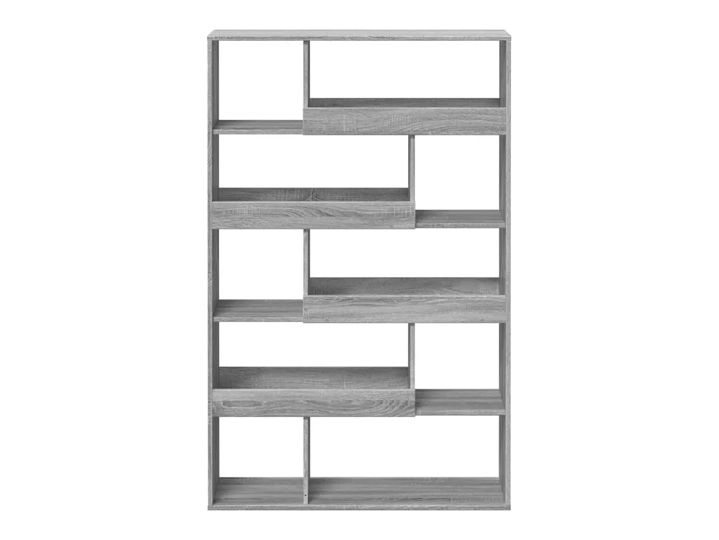 Estantería de madera de ingeniería gris Sonoma 100x33x156,5 cm