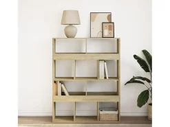 Estantería de madera de ingeniería roble Sonoma 100x33x125,5 cm