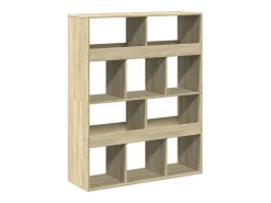 Estantería de madera de ingeniería roble Sonoma 100x33x125,5 cm