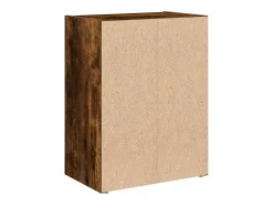Estantería de madera de ingeniería roble ahumado 40x24x52 cm