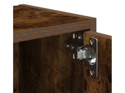 Estantería de madera de ingeniería roble ahumado 40x24x52 cm