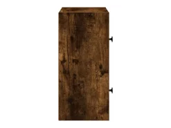 Estantería de madera de ingeniería roble ahumado 40x24x52 cm