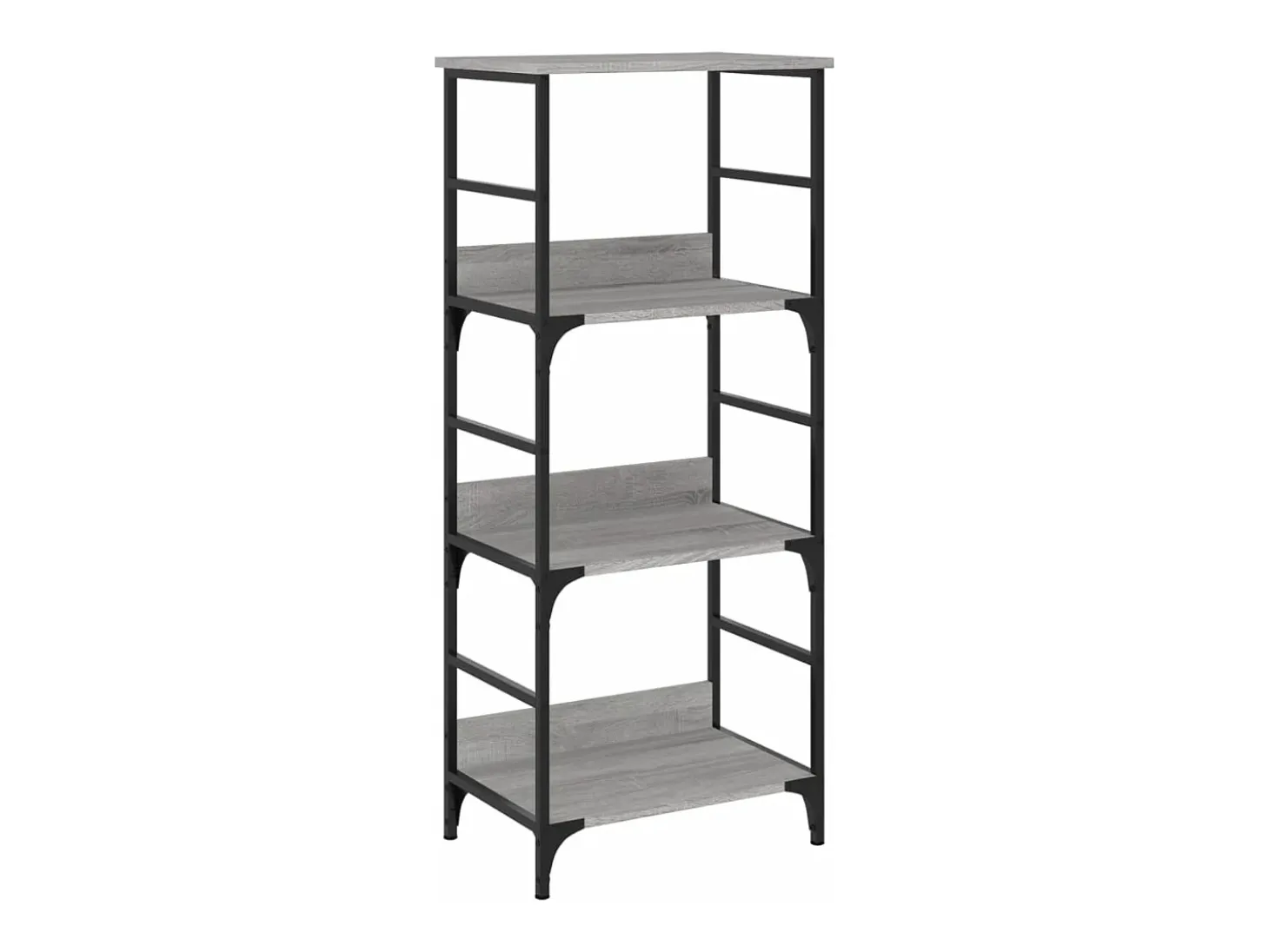 Estantería de madera de ingeniería gris Sonoma 50x33x117,5 cm