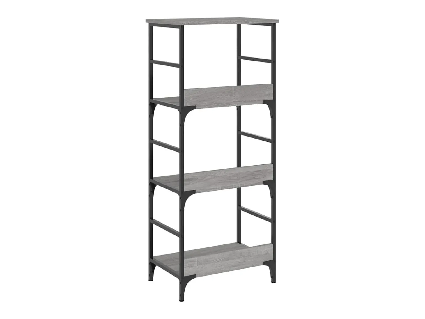 Estantería de madera de ingeniería gris Sonoma 50x33x117,5 cm