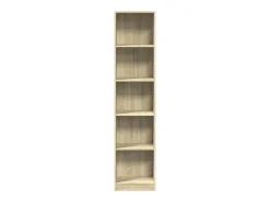 Estantería de madera de ingeniería roble Sonoma 40x24x176 cm