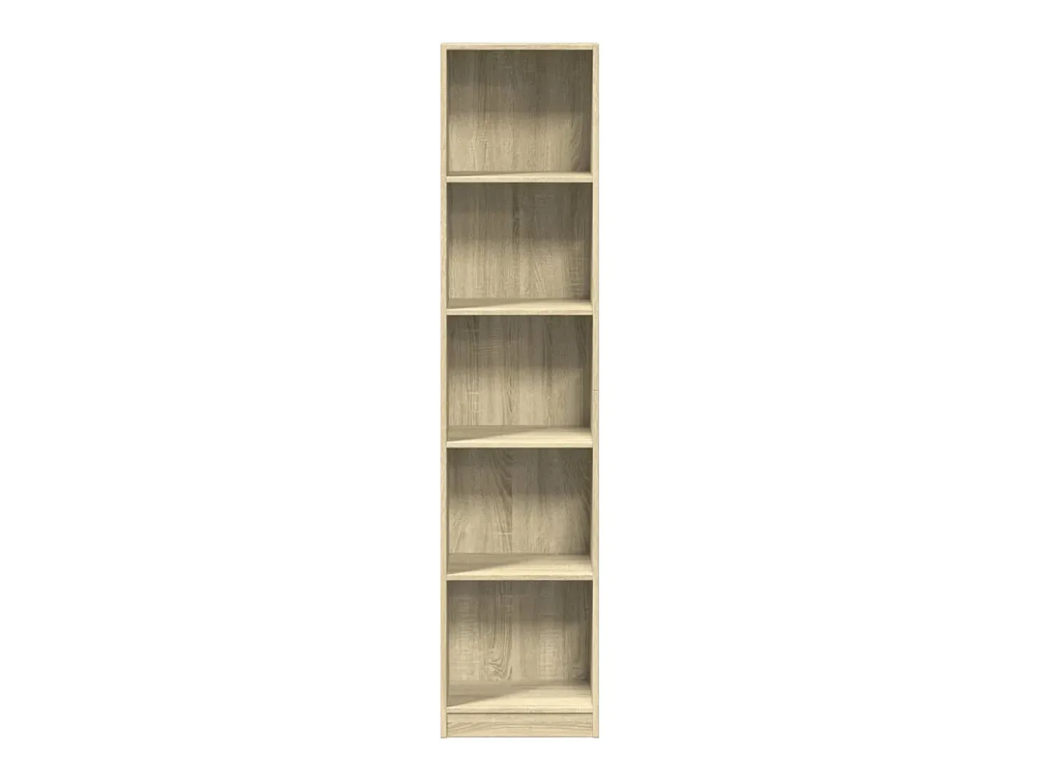 Estantería de madera de ingeniería roble Sonoma 40x24x176 cm
