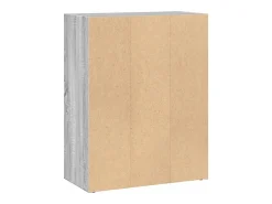 Estantería de madera de ingeniería gris Sonoma 60x30x77 cm