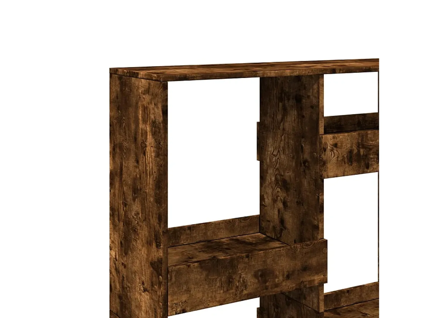 Estantería de madera de ingeniería roble ahumado 100x33x135 cm